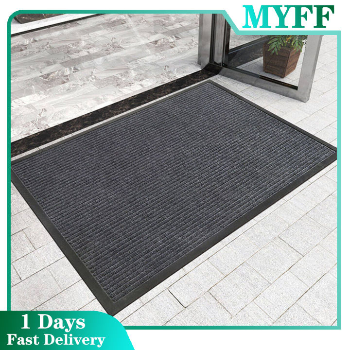 Door Mat Entrance Floor Mat Outdoor Rubber Doormat Dustproof Welcome ...