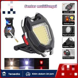 LAMPU MINI COB PLUS KOREK ELECTRIC - 3 WARNA CAHAYA - USB TYPE C
