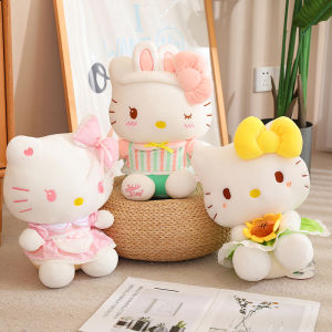 JOJO CASTLE Geniune Sanrios Anime Figure Hello Kitty Kawaii Creative Plush Doll Personalized Girls Pillow Childrens Toys Halloween Birthday Gift 三丽鸥玩偶