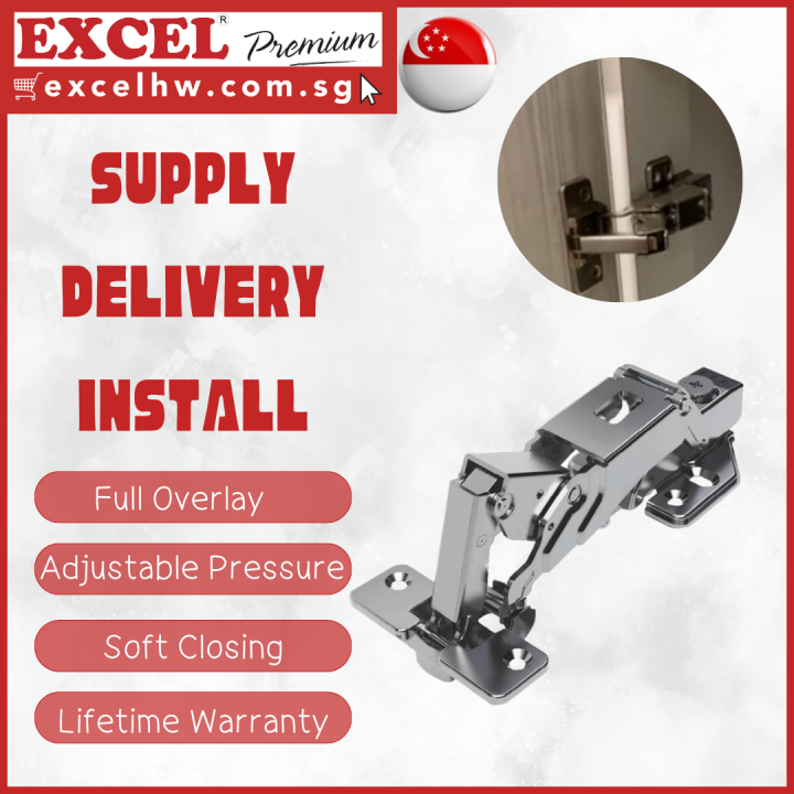 [Excel Hardware] Dtc Soft Closing Hinge W/Adj Mp Lazada Singapore