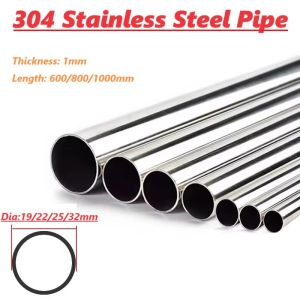 304 Stainless Steel Round Tube Stainless Steel Capillary Tube Straight Tube 304 Stainless Steel Hollow Round OD2~15mm Thickness 0.5/1/1.5/2.5/3/4mm 600/1000mm
