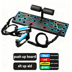 【COD SUPPORT】Push Up Board System 12 in 1 Family Mens Chest and Abdominal Muscle Exercise Equipment Multifunctional Push Up Stand Training Board Sit up Assist Device Home use Push up board