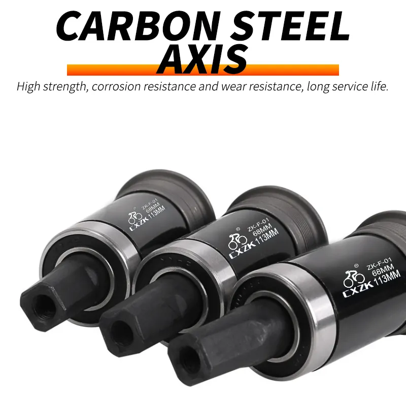 LONGGO MTB Bottom Bracket sealed bearing square type Road Bike Bottom  Bracket 68MM Waterproof screw