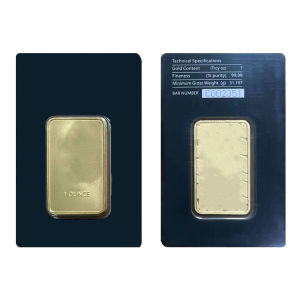 【discount store】2.5g 10g 20g 1oz 31g 50g 100g Sealed packing Copper Gold Bar 24k Gold Plated Bullion Bar With Unique Serial Number Metal Crafts