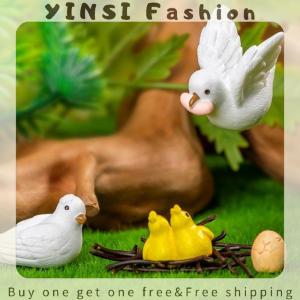 YINSI Cute Cartoon Little Bird Micro Landscape Ornaments Creative DIY Home Decorations Accessories Kawaii Desktop Decoration Gifts