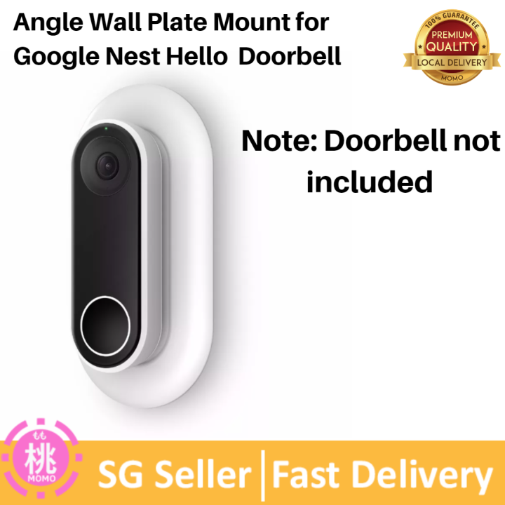 UV-Resistant Wall Plate Mount Designed for Google Nest Hello