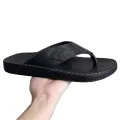Mens Slippers Tian Ân D81 Fingerprint Cow Leather Material Fashion Style Personality. 