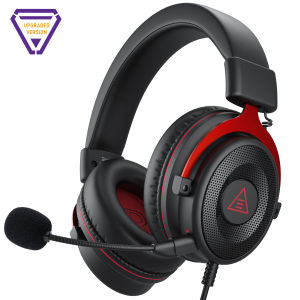 EKSA Gaming Headphones for PC E900 3.5mm Wired Headset Gamer Stereo Over-Ear Headphone with Detachable Mic for PS4/PS5/Xbox