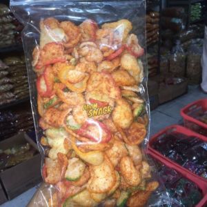 KERUPUK SEBLAK RG 200GR / KERUPUK WARNA WARNI NGEMBANG PEDAS