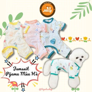 jumsuit pijama (áo liền quần ) mẫu in dễ thương cho chó mèo - T3 PETS SHOP