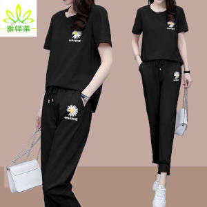 LOMOGI Women Set 2 In 1 Blouse & Pant High Quality Sport Casual Wear Girl Cloths