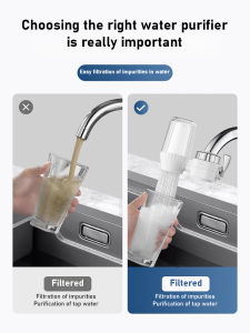 Home Kitchen Faucet Prefilter – Tap Water Filter Cartridge Removes Sediment Chlorine & Impurities NSF Certified Fast Easy Install Safe Drinking Water