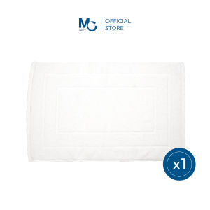 Master Care พรมเช็ดเท้า 100% คอตตอน ทอกรอบ 8 ปอนด์ สีขาว ขนาด 18x28 นิ้ว นุ่ม ทนทาน ซับน้ำดีเยี่ยม