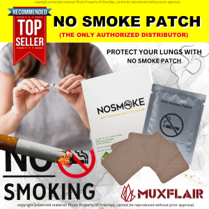 Trial Pack NO SMOKE 1Sachet - 5Patches inside Quit Smoking Anti Smoking Nicotin PatchNo Smoke PatchAnti smoking patch