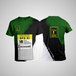 kaos atasan baju partai PPP Fullprint 3D terbaru termurah 2024