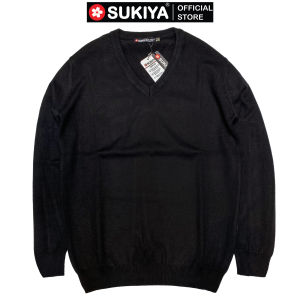 Áo Len Nam Cổ Tim SUKIYA chất lông cừu mềm mại cao cấp AL13