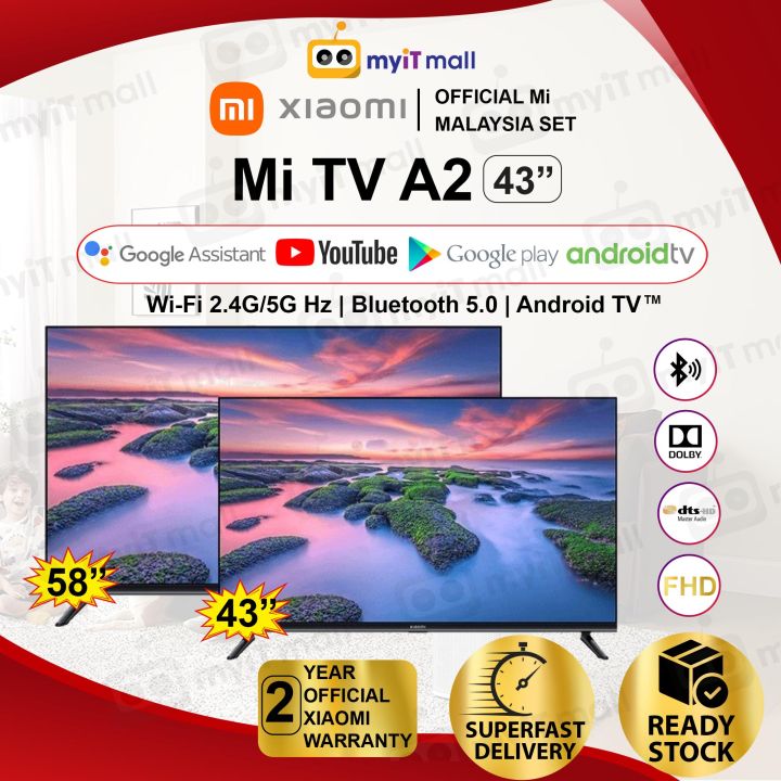 Official Xiaomi Mi TV A2 43 Inch & 58 Inch Google Assistant built-in ...