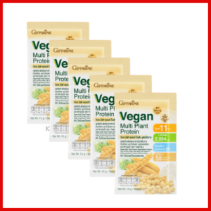 โปรตีนพืช วีแกน มัลติ แพลนท์ โปรตีน กิฟฟารีน รสมอลต์ Plant Based Protein ขนาดแยกซองขาย โปรตีนพืช ไม่มีแลคโตส ไม่ใส่น้ำตาล ไม่มีไขมัน