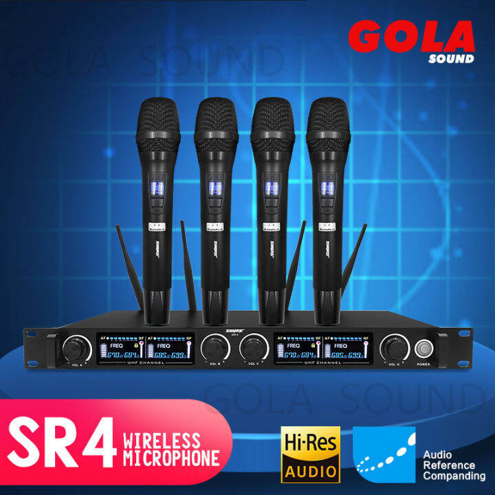 GOLA SOUND SHURE SR4 4 Channel Professional UHF Wireless