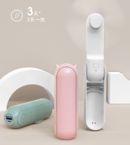 Quạt cầm tay mini gấp gọn tích hợp sạc dự phòng 1500 mah sạc pin USB đa năng có đế để bàn tiện lợi