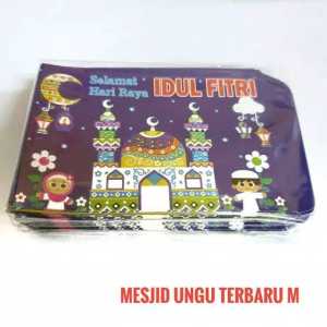 IVLOVE - Isi 100 Lembar Amplop Lebaran Idul Motif Islami Bedug Masjid Grosir Ampau Lebaran Amplop THR Amlop Lebaran Hari Raya Idul Fitri