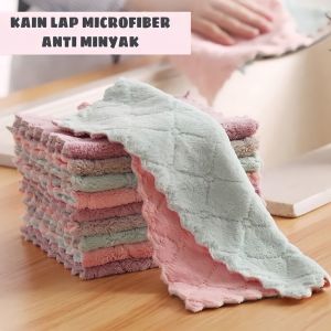 ( BISA COD ) PROMO KAIN LAP ANTI MINYAK MENYERAP AIR / KAIN LAP ANEKA WARNA MENYERAP AIR / GAYA MODERN UNTUK MEMBERSIHKAN DAPUR / KAIN MICROFIBER / LAP MINYAK WARNA WARNI / HANDUK ANTI AIR