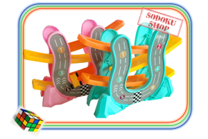 02196 Đồ Chơi Vận Động Cho Bé Bãi Đỗ Xe Phễu Thả Xe Vui Nhộn Mẫu 4 Tầng