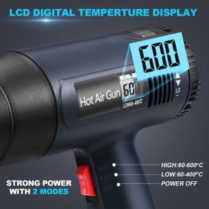 Electric Hot Air Gun 600 Max Derajat 2000 Watt Heat Air Gun