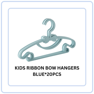 【Pure Care】 Kids Ribbon Bow Hangers / Non-Slip Baby Clothes Hangers for Nursery Closet