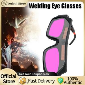 【24Hours Shipped】Welding Safety Goggles with Auto Dimming Solar Energy for Argon Arc and MIG Welding Eye Protection Gear