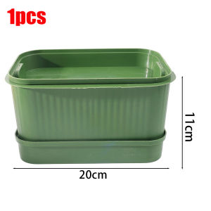 3Pcs Plastic Seed Sprouting Tray Vegetable Seed Breathable Bean Sprouts Seedling Pots Hydroponic Bean Growing Nursery Kits Soilless Cultivation Germination Nursery Tray
