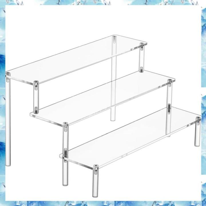 (IRSZ) 1 PCS Acrylic Display Risers Clear Acrylic Shelf Risers Display ...