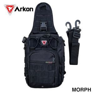 Arkon Morph Convertible 2 in 1 Crossbody Sling Bag Original Cordura Fabric and YKK Zipper and Sliders Long Lasting Bag Tactical Bag Chest Bag Waist Bag Sling Bag