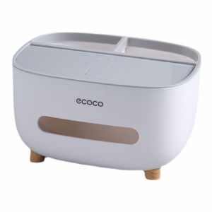 Shiok Living 🚀 ecoco new model Nordic style tissue box Creative multi-function storage tissue box