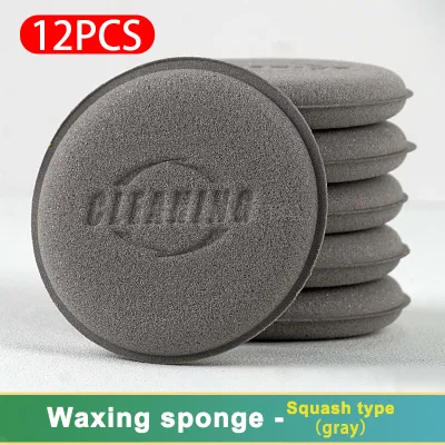 SEAMETAL Polishing Foam Applicator Pad 12pcs Car Polishing Sponge Applicator Wax Pad Round Car Motorcycle Polishing Foam