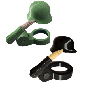 Unique Soldier Salutes Beer Caps Helmets Durable Metal Craftsmanship Bottle Cover Perfect for Collectors and Beer Lover