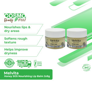 Melvita Organic Honey SOS Nourishing Lip Balm 2x9g
