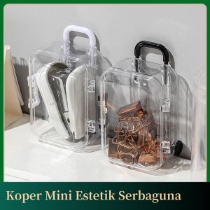 Koper Mini Estetik Serbaguna - Kotak Laci Mini Transparan untuk Penyimpanan Perhiasan Permen Aksesoris Boneka dan ATK | Small Storage Box Multifungsi Terbaru