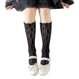 Cô Gái Ngọt Ngào Lấy Cảm Hứng tất ống dài trung bình dài đến bắp chân Vớ Với Jacquard họa tiết hoa Thoải Mái Và Thời Trang