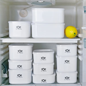 Multifunctional plastic refrigerator bowl Microwave heated lunch box Food storage box sealed box