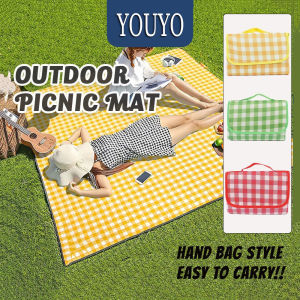 Outdoor Picnic Mat Waterproof And Moisture Proof Thickened Non Woven Fabric Foldable Spring Outing Beach Camping Mat