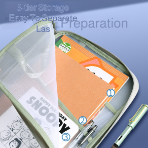 Sorting Bag Organize Students Work Durable and Transparent Storage Bag Tote Bag Portable