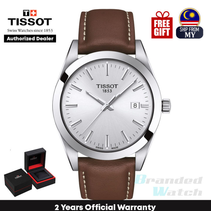 Harga Jam Tissot Lelaki Leather Strap Jam Tissot Original Lelaki