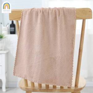 ผ้าขนเป็ด ผ้าขนหนู ใช้เช็ดหน้า ผ้าเช็ดมือ ผ้าเช็ดรถ ขนาด 30X57 cm ขอบหยัก ซึมซับน้ำได้ดี