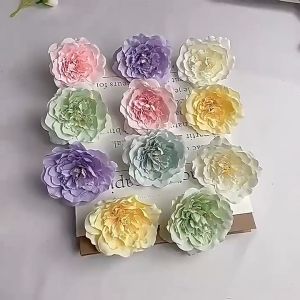 Ancient Style Flower Head Simulated Peony Flower Heads Artificial Flowers Decoration