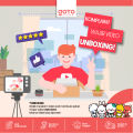 Goto Capsule Blender Food Chopper Kapsul Penggiling Daging Bumbu Buah. 