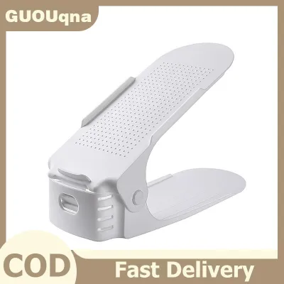 GUOUqna Có thể điều chỉnh lưu trữ đôi dày Giày giá lớp Giày khay hộ gia đình tiết kiệm không gian tổ chức Giày kệ tủ