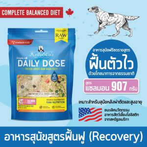 เคลลี่แอนด์โค เดลลี่โดส สูตรแซลมอน อาหารฟรีซดรายโภชนาการครบถ้วน สำหรับสุนัขในช่วงพักฟื้น 907 กรัม