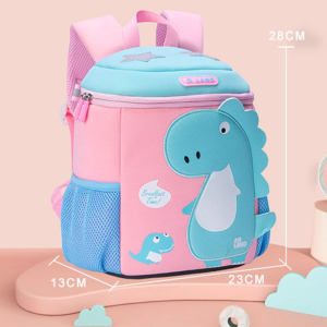 IP ผิวขาวกระเป๋านักเรียนเด็กอนุบาลกระเป๋าลายไดโนเสาร์ขนาดใหญ่ขนาดกลางและขนาดเล็กกระเป๋ากันหาย