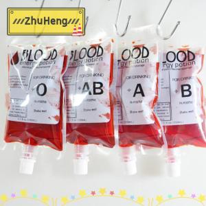 zhuheng 10 túi đồ uống hóa trang Halloween túi đựng máu đạo cụ túi đồ uống Zombie